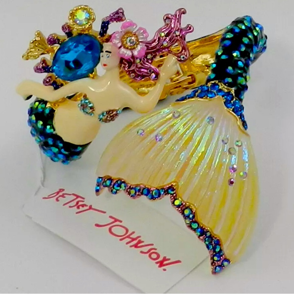 Betsey Johnson Mermaid hinged bracelet